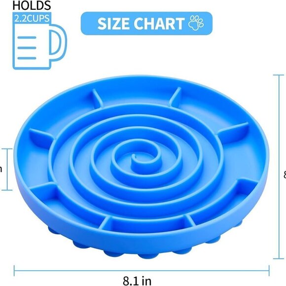 Soft Silicone Slow Feeder Pad with Suction Cups for dogs  NEW - Picture 3 of 6